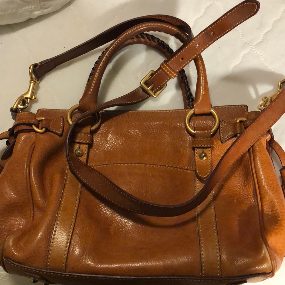 Vintage Leather Florentine Dooney and Bourke medium pocket satchel - Picture 3 of 4